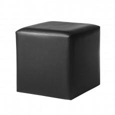 Cube stool, black