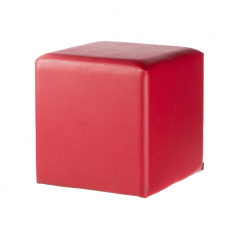 Cube stool, red
