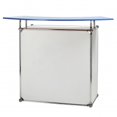 Info counter Mero, with curved cover plate blue