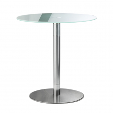 Glass-topped table High Tech, Ø 70 cm