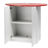 PC-furniture Design S, light grey/red