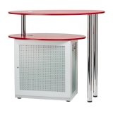 PC-furniture Design M, light grey/red